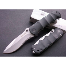 High Quality OEM MAXAM-Y0853 Black Bear Folding Knife Outdoor Tool UDTEK00488